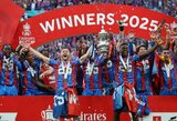 „Manchester City“ apstulbinę „Crystal Palace“ sukūrė istoriją ir laimėjo pirmąjį FA taurės titulą klubo istorijoje
