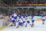 Sensacija pasaulio U-18 ledo ritulio čempionate: slovakai patiesė čempionus kanadiečius, o čekai po dramos palaužė JAV