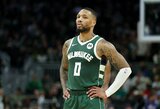 Mėnesį nežaidęs Lillardas pasirodys ant parketo artimiausiame mače