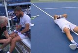 ATP 500 turnyre Vašingtone krito pagrindinis favoritas, o Medvedevas psichologiškai „subyrėjo“ prieš Moutet