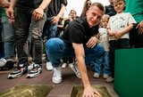 Butkevičius Kaune paliko savo delno įspaudą