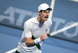 Dar vieną 3 valandų maratoną atlaikęs A.Murray‘us eliminavo A.Zverevą