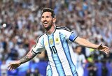 Magiškas pasirodymas Pasaulio taurėje: Messi pelnė „hat-tricką“ ir pavijo visų laikų rekordininką