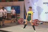 Europos jaunių jėgos trikovės čempionate lietuviai užėmė 8-ąsias vietas, krito ne vienas rekordas