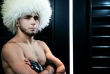 Rusijos simbolį prie savo vardo pamatęs M.Mokajevas kreipėsi į UFC: „Pakeiskite vėliavą“