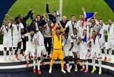 Atsilikinėję prancūzai po K.Benzema ir K.Mbappe įvarčių triumfavo UEFA Tautų lygos finale