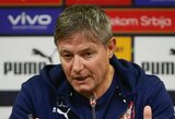 Serbijos treneris D.Stojkovičius: „Jei kažkas mano, kad prieš Lietuvą bus lengva – turėsime bėdų“