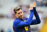 „Barcelonos“ krizė dėl traumų tęsiasi: Lewandowskis praleis „El Clasico“ mūšį  