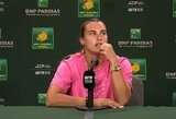 Sabalenka apie skandalą Medvedevo mače: „Ne taip reikia elgtis“