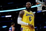 Nesustabdomas L.Jamesas ištempė „Lakers“ į pergalę
