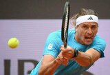 Zverevas Romoje užgesino vieną ryškiausių sezono talentų ir užtikrintai žengė į aštuntfinalį