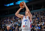 FIBA nubaudė varžovui smogusį serbą
