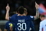L.Messi baudos smūgio metu pelnė įvartį, o PSG nugalėjo „Nice“