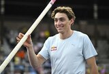 Duplantis Paryžiuje pagerino varžybų rekordą, Lylesas dramatiškai pralaimėjo Bromellui