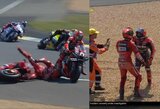 Prancūzijos GP lenktynėse – daugybė avarijų ir vos nesusimušę motociklininkai