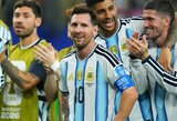 Pasaulio taurės rekordą pagerinęs Messi: „Jaučiu didžiulę laimę, ypač dėl pergalės“