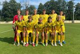 Lietuvos U-16 rinktinė pralaimėjo Estijos futbolininkams