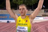 Europos jaunimo lengvosios atletikos čempionate A.Dambrauskas pagerino net 3 šalies rekordus