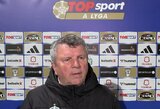 Vladimiras Čeburinas aiškino prastą „Žalgirio“ sezono pradžią: „Reikia daugiau dirbti, kad sėkmė ir futbolo Dievas padėtų“