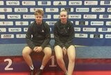 Ignas Šišanovas su porininku Europos jaunimo stalo teniso čempionate iškovojo 5-ą vietą