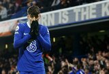 Rungtynių pabaigoje antrą įvartį praleidęs „Chelsea" susitikimą su „Everton" baigė lygiosiomis