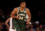 „Madison Square Garden“ arenoje – G.Antetokounmpo trigubas dublis ir čempionų pergalė