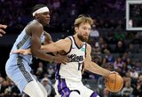 Sabonio dvigubo dublio nepakako: „Kings“ neprilygo NBA rezultatyvumo lyderio vedamai „Grizzlies“