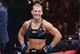 K.Harrison įspūdingai debiutavo UFC: privertė pasiduoti buvusią čempionę H.Holm