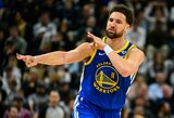 K.Thompsonas tikisi vasarą pratęsti kontraktą su „Warriors“ klubu