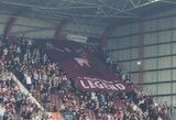 26 minutės euforija – į „Tynecastle“ sugrįžę žiūrovai nepamiršo pagerbti M.Žaliūko atminimo