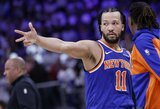 40 taškų pelnęs Brunsonas tapo ir pergalingo metimo autoriumi, o „Knicks“ prasibrovė į Rytų konferencijos pusfinalį