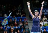 Į Tokiją grįžusi olimpinė čempionė užtikrintai laimėjo WTA 500 turnyro finalą