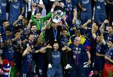 PSG po baudinių serijos palaužė „Arsenal“ ir antrus metus iš eilės laimėjo Čempionų lygą