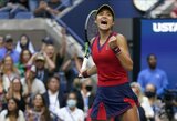 Nuo kvalifikacinio etapo „US Open“ turnyrą pradėjusi 18-metė E.Raducanu tapo čempione