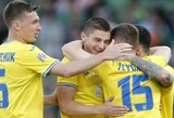 Ukrainos rinktinė Tautų lygoje startavo iškovodama pergalę prieš airius
