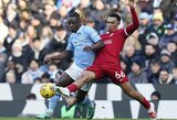 „Premier“ lygos lyderių mūšyje: „Manchester City“ ir „Liverpool“ lygiosios