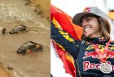 Vienintelė moteris, laimėjusi 2023 m. Dakaro etapą: C.Gutierrez nepalaužė nei jos bagį sudaužęs mechanikas, nei potvynis