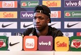 Vinicius: „Brazilija nėra pasaulio čempionato favoritė“