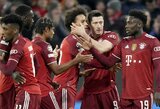 Čempionų lyga: R.Lewandowskis pelnė „hat-tricką“, o triuškinamą pergalę iškovojęs „Bayern“ užsitikrino vietą kitame etape 