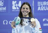 Įspūdinga: 15-metė triumfavo Europos plaukimo čempionate