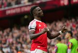 „Arsenal“ laimėjo, bet turėtų sunerimti dėl vėl dvikovą anksti užbaigusio kapitono