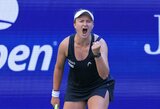 „US Open“ turnyre – Krejčikovos stebuklas 28 taškų pratęsime ir netikėtas Rybakinos pasitraukimas