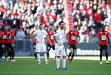 PSG klubas patyrė pirmąjį pralaimėjimą vietiniame čempionate prieš „Rennes“ futbolininkus 