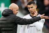 Erikas ten Hagas prisiminė laiką „Manchester United“: „Cristiano Ronaldo niekuomet nebuvo problema“