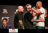 Asmeniškumų kupina „UFC 328“ spaudos konferencija: Čimajevas ir Stricklandas pasakė viską, ką galvoja
