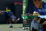 Indian Velse A.Murray‘us krito prieš tautietį, A.Mannarino įsiuto ant sirgaliaus, o F.Auger-Aliassime korte prireikė siūlių