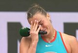 Apsiverkusi Sabalenka sumenkino Gauff pasiekimą: „Swiatek finale ją būtų nugalėjusi“