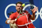 Po 12 metų pertraukos į olimpiadą grįžęs S.Wawrinka liko už aštuntfinalio borto