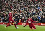 Net 7 įvarčius pelnęs „Liverpool“ namuose nušlavė „Man Utd“ futbolininkus 
