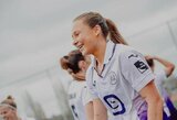 Įvarčiais džiaugėsi dvi geriausios Lietuvos futbolininkės – Jonušaitė ir Vaitukaitytė